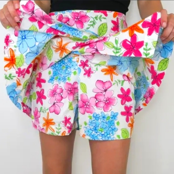 Vintage 90s Floral Print White Stag Skort- Size 12 - Picture 2 of 5